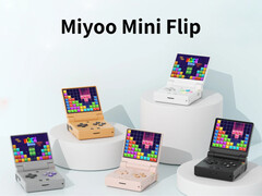 Miyoo Mini Flip в пяти стартовых цветах. (Источник изображения: Miyoo - отредактировано)