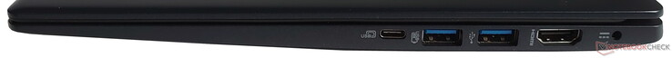 Правая сторона: 1x USB 3.1 Gen1 Type-C, 2x USB 3.0 Type-A, HDMI, проприетарный разъем питания