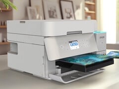 Струйный принтер &quot;все в одном&quot; Epson EcoTank ET-3950 - одна из двух анонсированных новых моделей с большими резервуарами для чернил и высоким рабочим циклом для больших объемов печати дома или на работе. (Источник изображения: Epson)