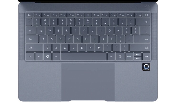 Клавиатура MateBook Pro имеет специальную кнопку AI и HarmonyOS (Источник изображения: Huawei)