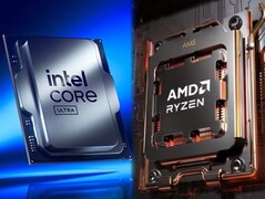 Intel и AMD выпустили новые версии процессоров на 2024 и 2025 годы. (Источник изображения: Intel/AMD - отредактировано)