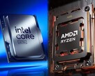Intel и AMD выпустили новые версии процессоров на 2024 и 2025 годы. (Источник изображения: Intel/AMD - отредактировано)