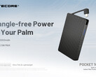 Новый банк питания Pocket 1000 от Nitecore оснащен встроенным кабелем USB-C (Источник изображения: Nitecore)
