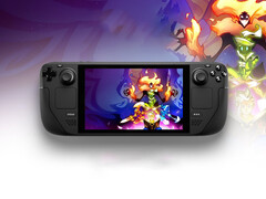 Устройство Steam Deck на ярком фоне (Источник изображения: Steam; отредактировано)