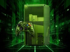 На изображении представлена консоль Xbox Series X, выпущенная к 25-летию серии
