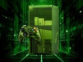 На изображении представлена консоль Xbox Series X, выпущенная к 25-летию серии