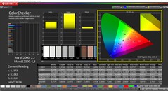 CalMAN ColorChecker (Default, DCI-P3)