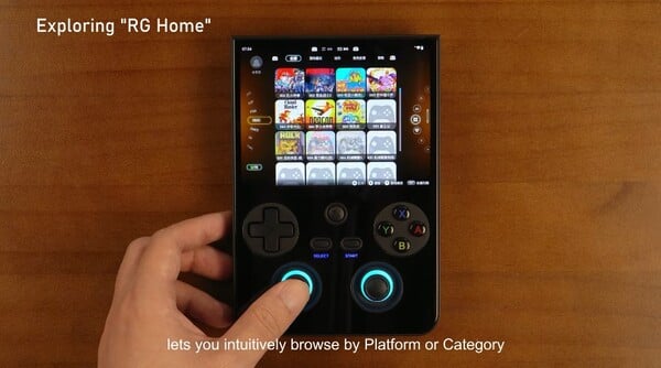 Новый RG Home позволяет быстро переключаться между рабочим столом Android и игровым интерфейсом.