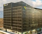 Вид с воздуха на офисное здание Microsoft.