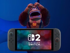 Обиженный Донки Конг стоит за консолью Switch 2 (Источник изображения: Nintendo of America с правками)