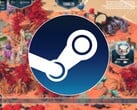 Изображение, на котором показан логотип Steam и игра «As Far As The Eye» в продаже.