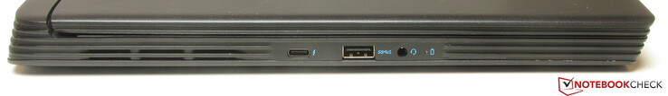 Левая сторона: Thunderbolt 3, USB 3.2 Gen 1 (Type-A), аудио разъем