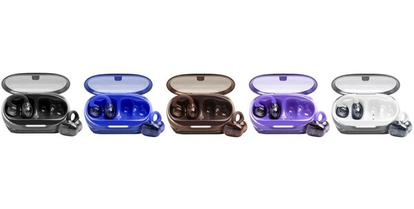JBL Soundgear Clips будут доступны в пяти цветах, каждый из которых имеет полупрозрачный дизайн. (Источник изображения: JBL)