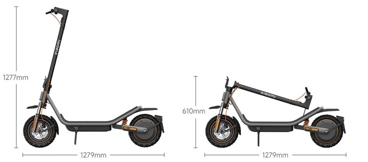 Размеры электросамоката Xiaomi Electric Scooter 6 Pro. (Источник изображения: Xiaomi)