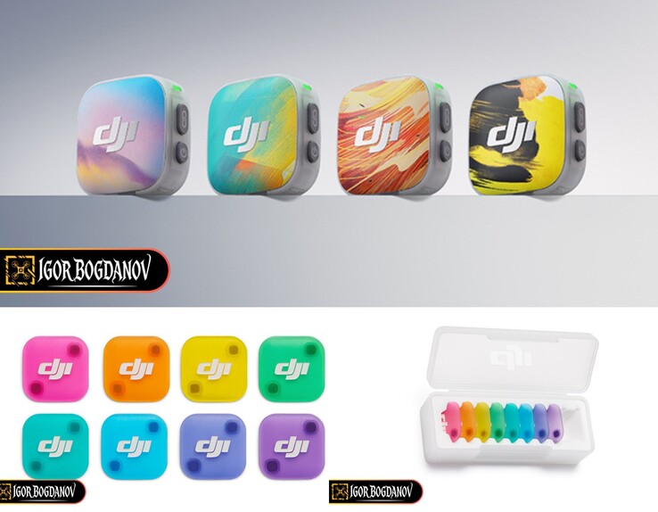 Для DJI Mic Mini 2 предлагаются разноцветные магнитные чехлы.
