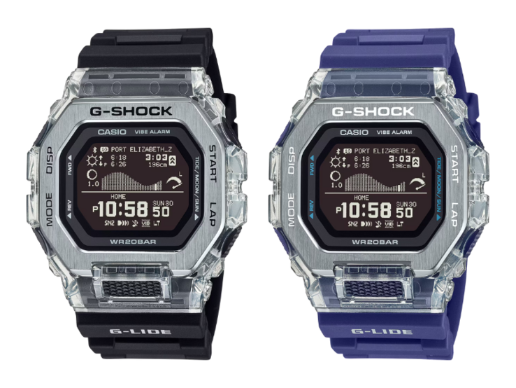 Слева направо: часы Casio GBX100S-1 и GBX100S-2. (Источник изображения: Casio)