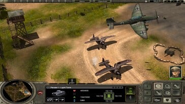 На снимке: скриншот игрового процесса из игры «Codename Panzers – Phase One».