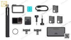 DJI Osmo Action 5 Pro будет оснащен 3 батареями для длительных сеансов записи. (Источник изображения: @Quadro_News через Twitter/X)