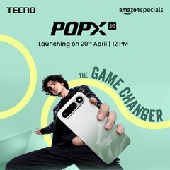 Tecno Pop X 5G поступит в продажу в Индии 20 апреля 