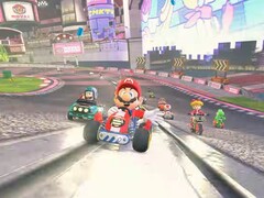 Mariokart World анонсирована на день запуска Switch! Изображено: Геймплейный трейлер, демонстрирующий трассу в Mario Kart World (Источник изображения: скриншот Nintendo Direct for Switch 2)