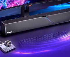 Звук — 2.1.2 Dolby Atmos с 6,5-дюймовым беспроводным сабвуфером мощностью 65 Вт, подключенным по выделенному каналу 5 ГГц.