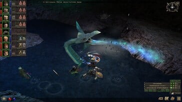 На картинке: Скриншот игрового процесса из Dungeon Siege.
