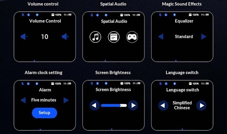 Различные настройки можно выполнить прямо на дисплее
