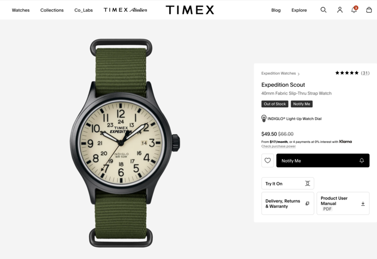 Например, эта модель Timex Expedition Scout стоит 50 долларов. Правда, жаль, что её нет в наличии.