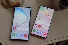 Смартфоны серии Samsung Galaxy Note 10. (Изображение: Yahoo)