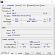 CPU-Z: mainboard