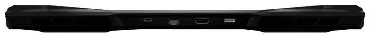 Задняя сторона: Thunderbolt 4 (USB-C; DisplayPort), 2.5-Гбит Ethernet, HDMI, разъем питания