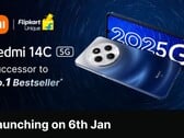 Дебют Redmi 14C 5G в Индии намечен на 6 января 2025 года (Источник изображения: Flipkart через Xiaomi) 