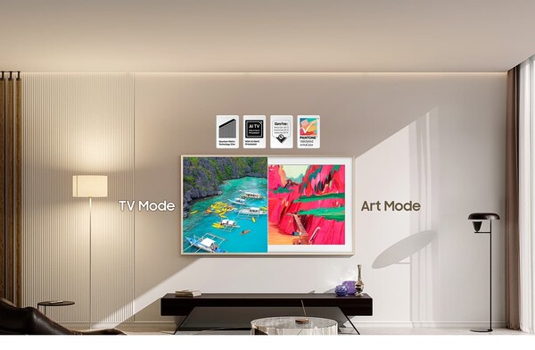 Телевизор Samsung The Frame Pro оснащен дисплеем Neo QLED с мини-светодиодами. (Источник изображения: Samsung)