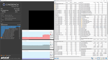 Многопоточный Cinebench R20, "комфортный" режим работы