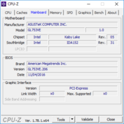 CPU-Z: материнская плата