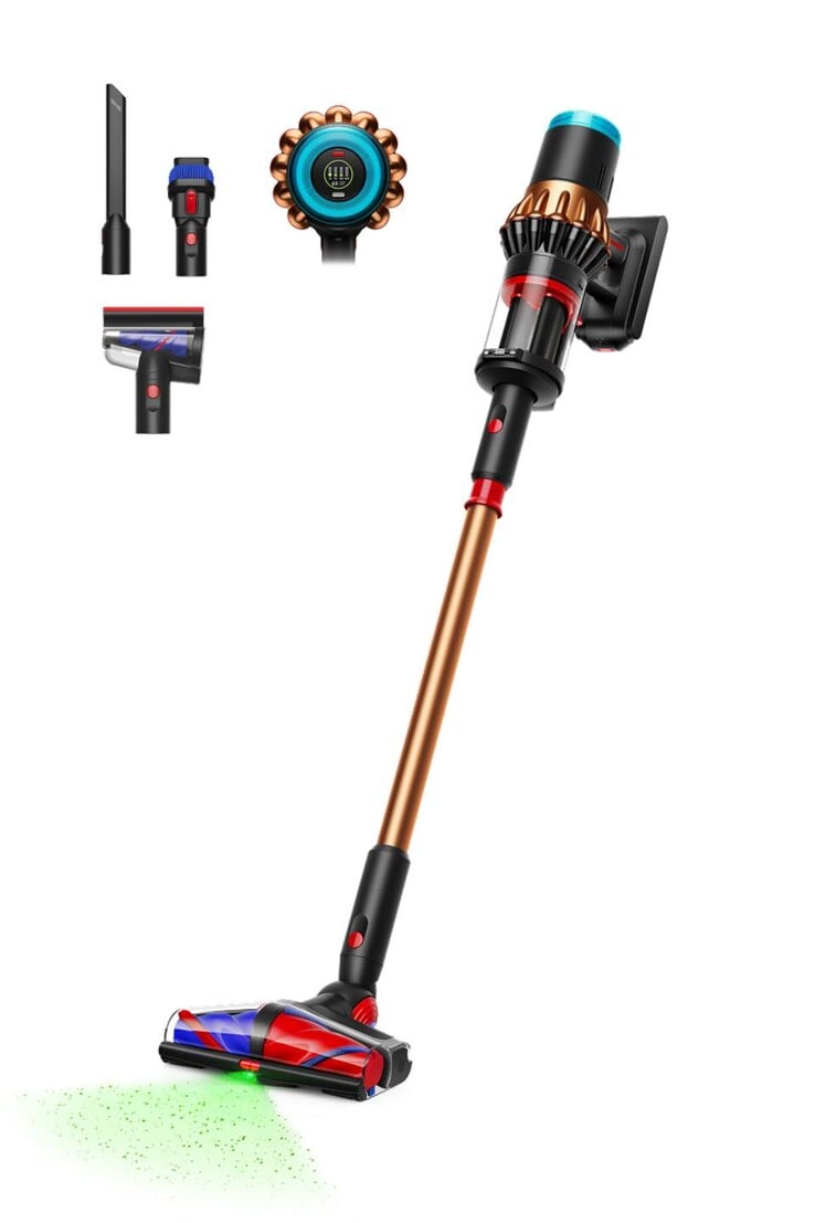 Аккумуляторный пылесос Dyson V16 Piston Animal и аксессуары. (Источник изображения: Dyson)