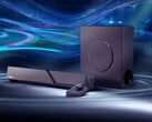Игровая звуковая панель ROG Gjallar поставляется в комплекте с беспроводным сабвуфером и центром управления.