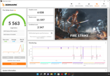 3DMark Fire Strike - питание от батареи