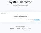 Веб-сайт Google SynthID Detector