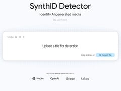 Веб-сайт Google SynthID Detector