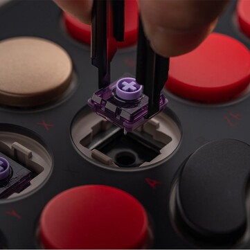 Набор 8BitDo Upgrade Kit для аркадного контроллера поставляется с 16 линейными переключателями Kailh Purple Glede