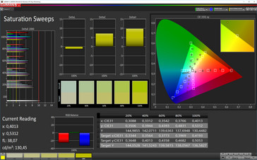 CalMAN Saturation Sweeps (sRGB)