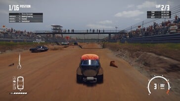 На снимке: скриншот игрового процесса из игры «Wreckfest».