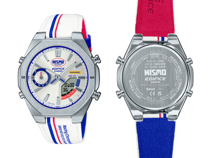 Часы Casio Edifice x Nismo ECB-S10NIS-7A Heritage Edition. (Источник изображения: Casioblog)
