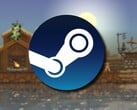 Изображение с логотипом Steam и игрой «Kingdom: New Lands», на которую в настоящее время действует скидка 90 %.