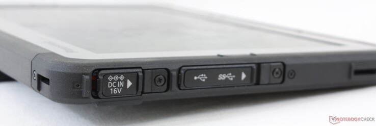 Левая сторона: разъем питания, USB 2.0 Type-A, USB 3.0 Type-C (OTG, BC 1.2)