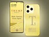 Телефон Trump T1 Phone рекламировался с использованием этого изображения, но реальный продукт может выглядеть совсем иначе.