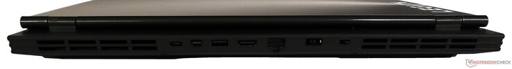 Задняя сторона: 1x USB 3.1 Gen1 Type-C, Mini DisplayPort, 1x USB 3.1 Gen1 Type-A, HDMI, гигабитный Ethernet, разъем питания, слот замка Kensington