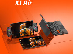 X1 Air оснащен процессором Intel Core Ultra 7 258V. На снимке: рекламное изображение игрового портативного компьютера. (Источник изображения: OneXPlayer - отредактировано)