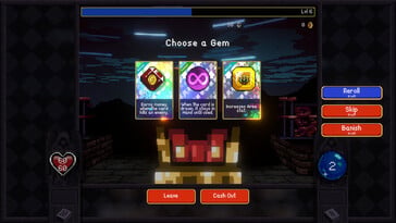 На изображении: скриншот игрового процесса из игры «Vampire Crawlers».